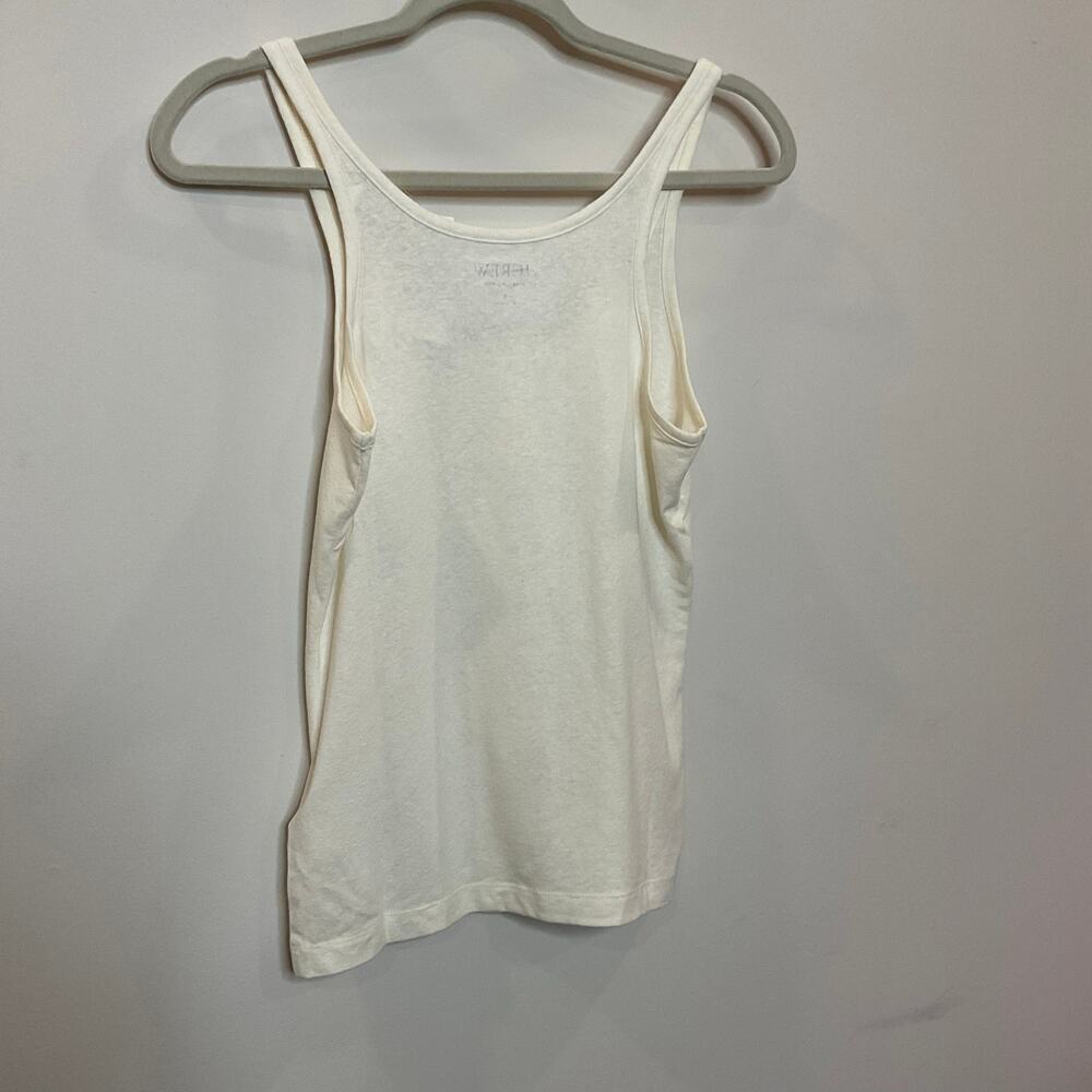 J. Crew Henley tank top in stretch linen blend NWT - Picture 7 of 7